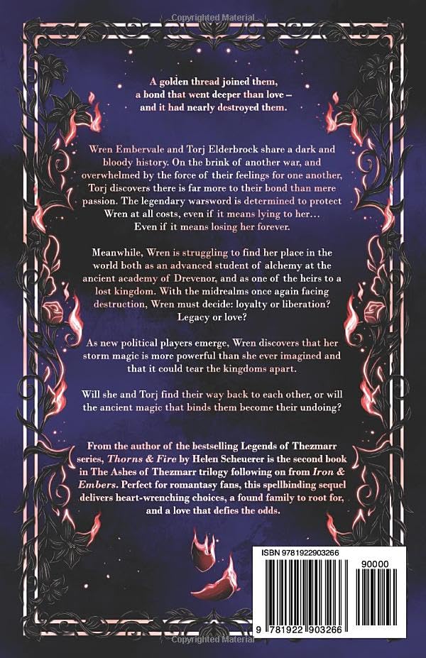 Thorns & Fire: An epic fantasy romance (The Ashes of Thezmarr Book 2)