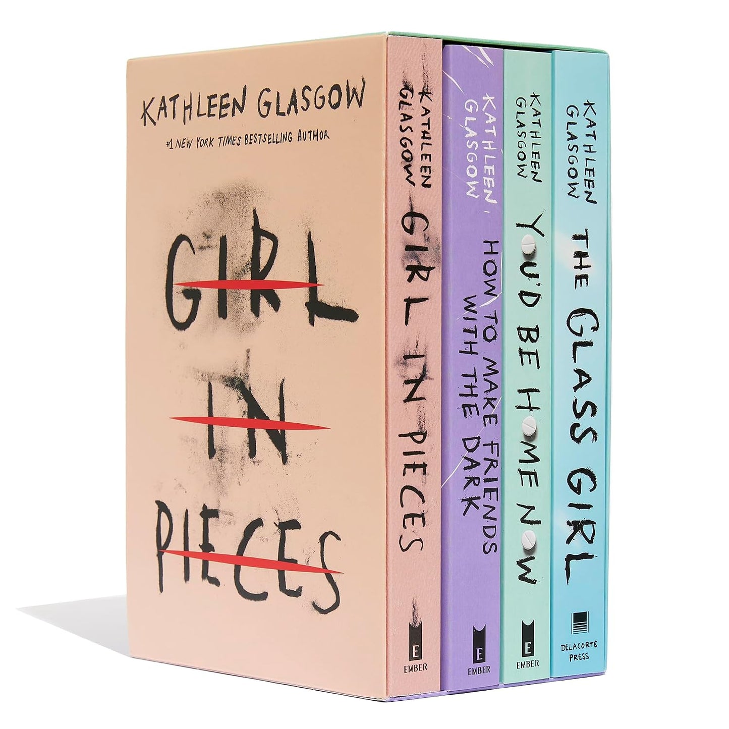 Girl in Pieces; How to Make Friends with the Dark; You'd Be Home Now; The Glass Girl: Kathleen Glasgow 4-Book Boxed Set: