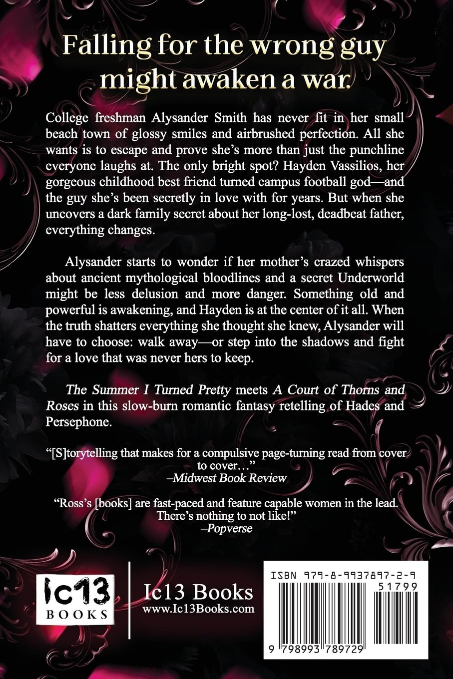 Realm of Shadows: A Slow Burn Hades & Persephone Gothic Romantic Fantasy Retelling (Heir of Hades Romantasy Series) - Signed Bookplate plus bookmark from Author