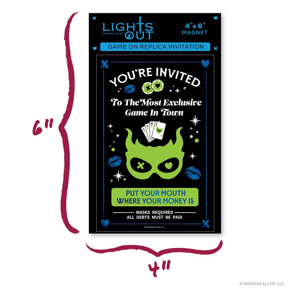 Game On: Replica Invitation Magnet (4'' x 6'')