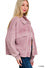 Womens Acid Wash Fleece Front Pocket Cropped Shacket