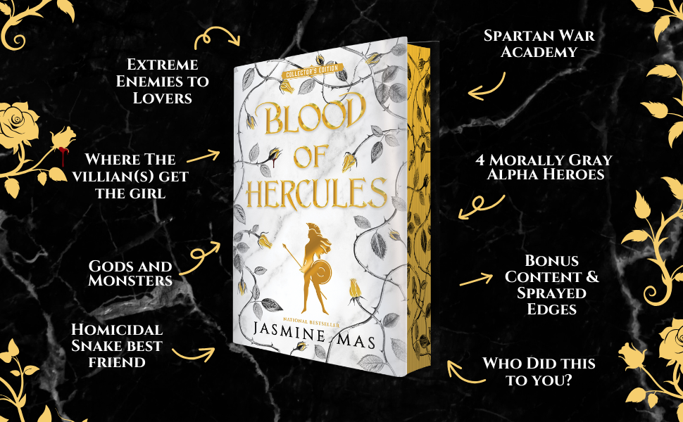 Blood of Hercules Collector's Edition: A Dark Romantasy of Greek Mythology, Enemies to Lovers, for Fans of Spicy BookTok Reads with Gold Sprayed Edges (Villains of Lore, 1)