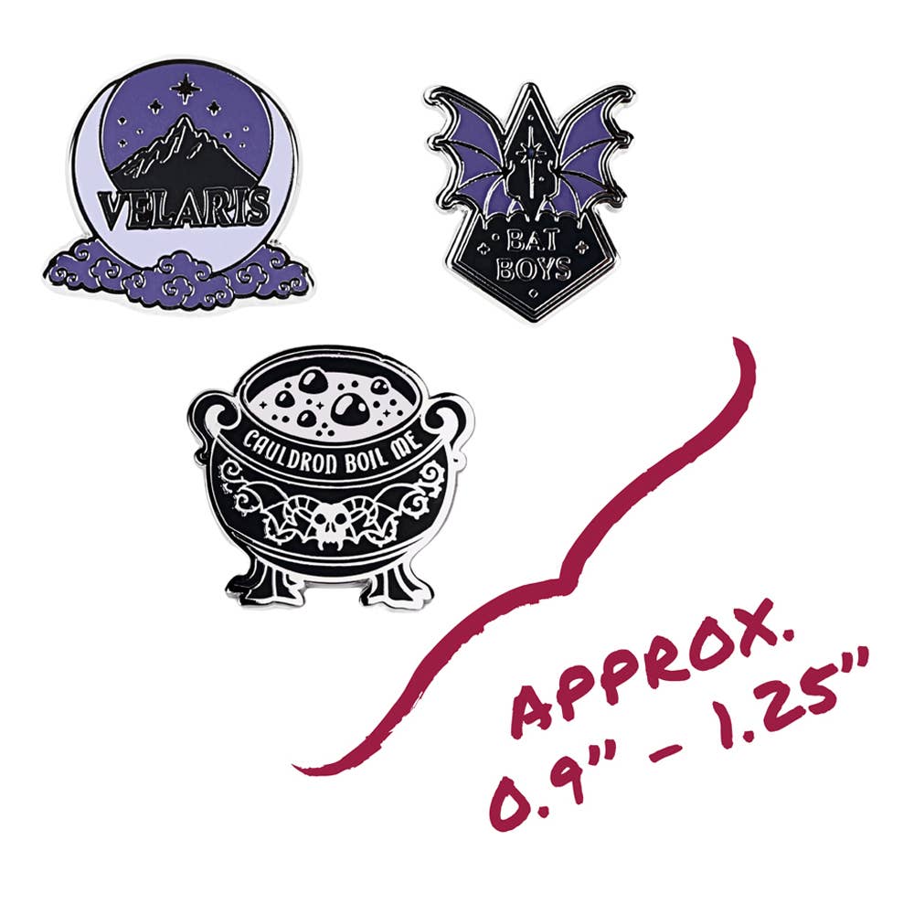 A Court of Thorns and Roses Enamel Pins (3-Pack)