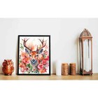 Diamond Dotz Floral Deer Special Edition Fabric Completed 5D Diamond Painting