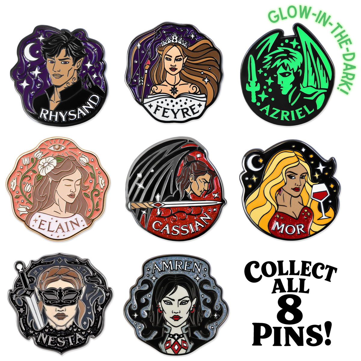 A Court of Thorns and Roses: Inner Circle Mystery Enamel Pin Blind Box (1 of 8)