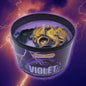VIOLET Dragon Candle in BLACK TIN | Book Lovers | dragons
