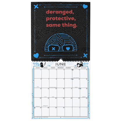 Lights Out 2027 Spiral Wall Calendar