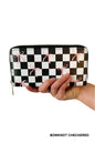 TRENDY BOW RIBBON VEGAN LEATHER LONG WALLET