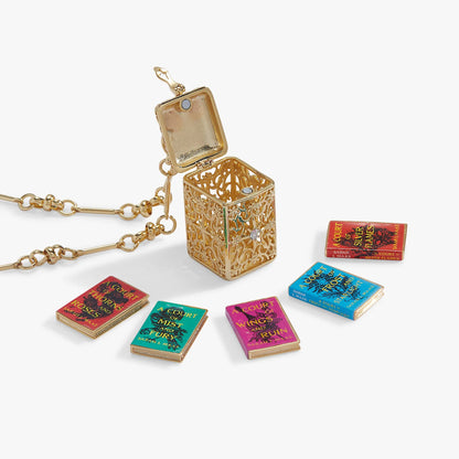 A Court of Thorns and Roses Book Charms Locket Necklace
