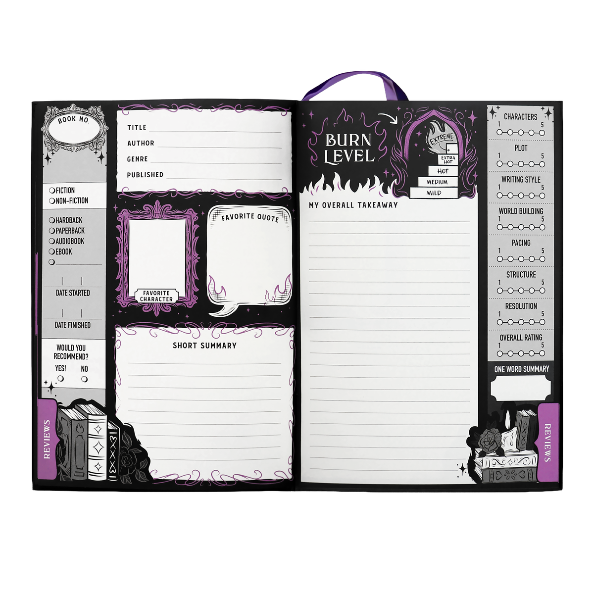 A Court of Thorns and Roses: House of Wind Library Reading Journal for Readers