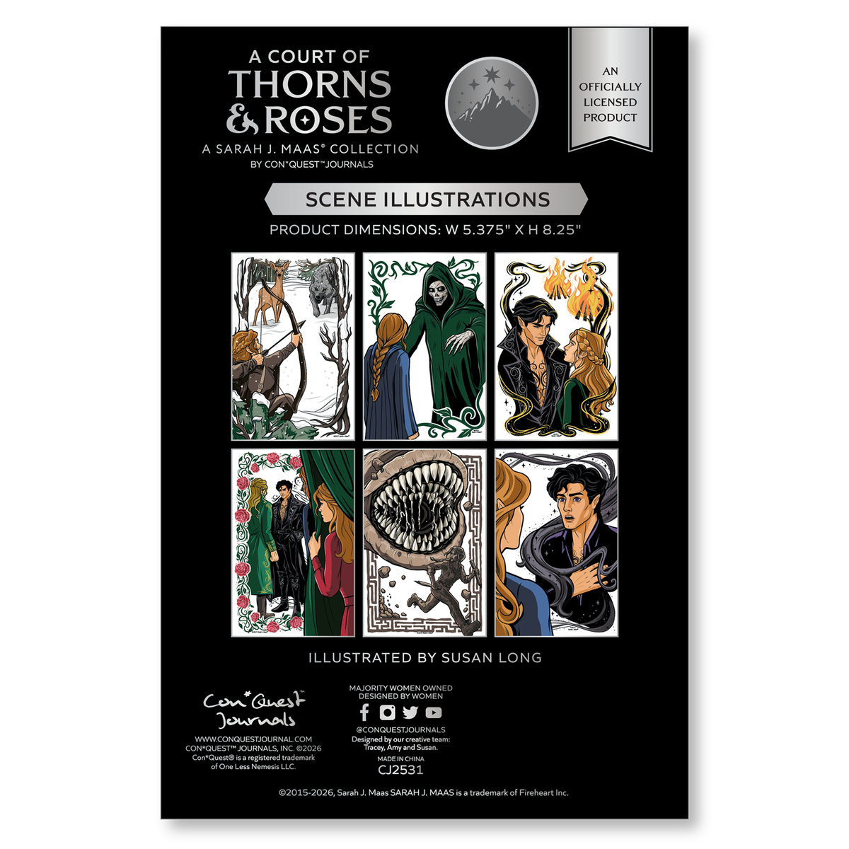 A Court of Thorns and Roses Book Scene Illustrations (6-Pk)