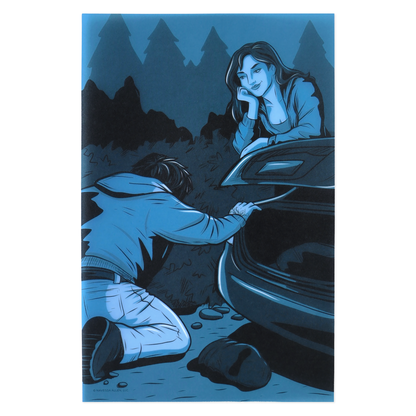 Lights Out Book Scene Illustrations (6-Pack)