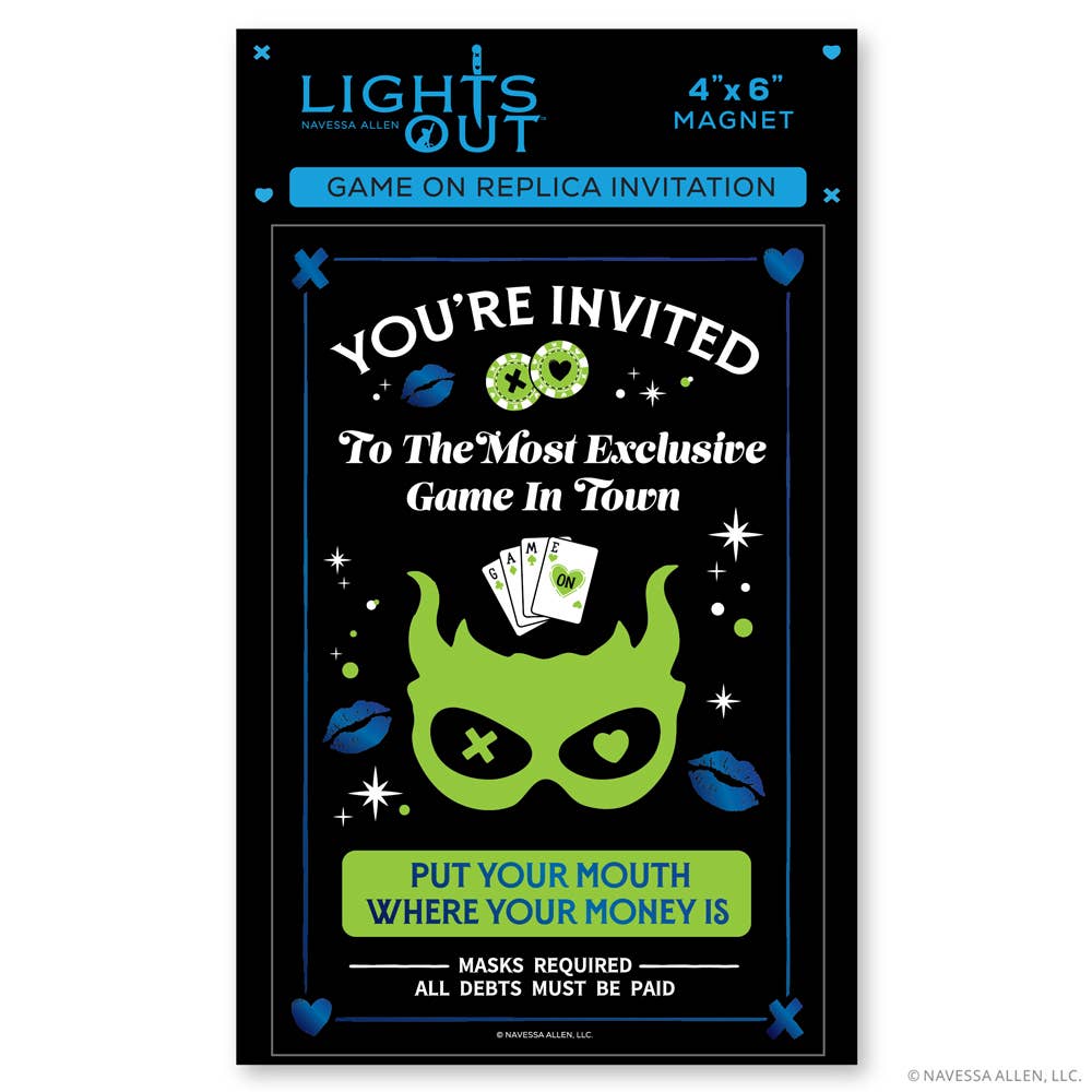 Game On: Replica Invitation Magnet (4'' x 6'')