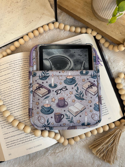 Kindle Sleeve with Reading and Bookish Design