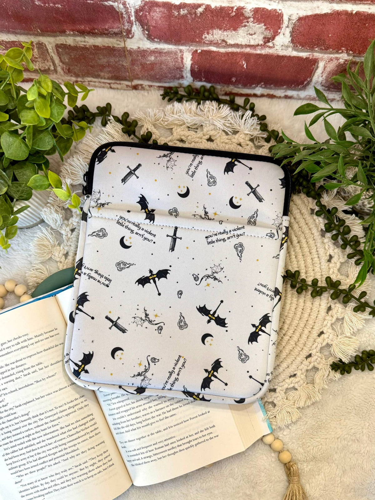 8x10 Dragon Book Sleeve | Book Sleeve | Kindle Storage