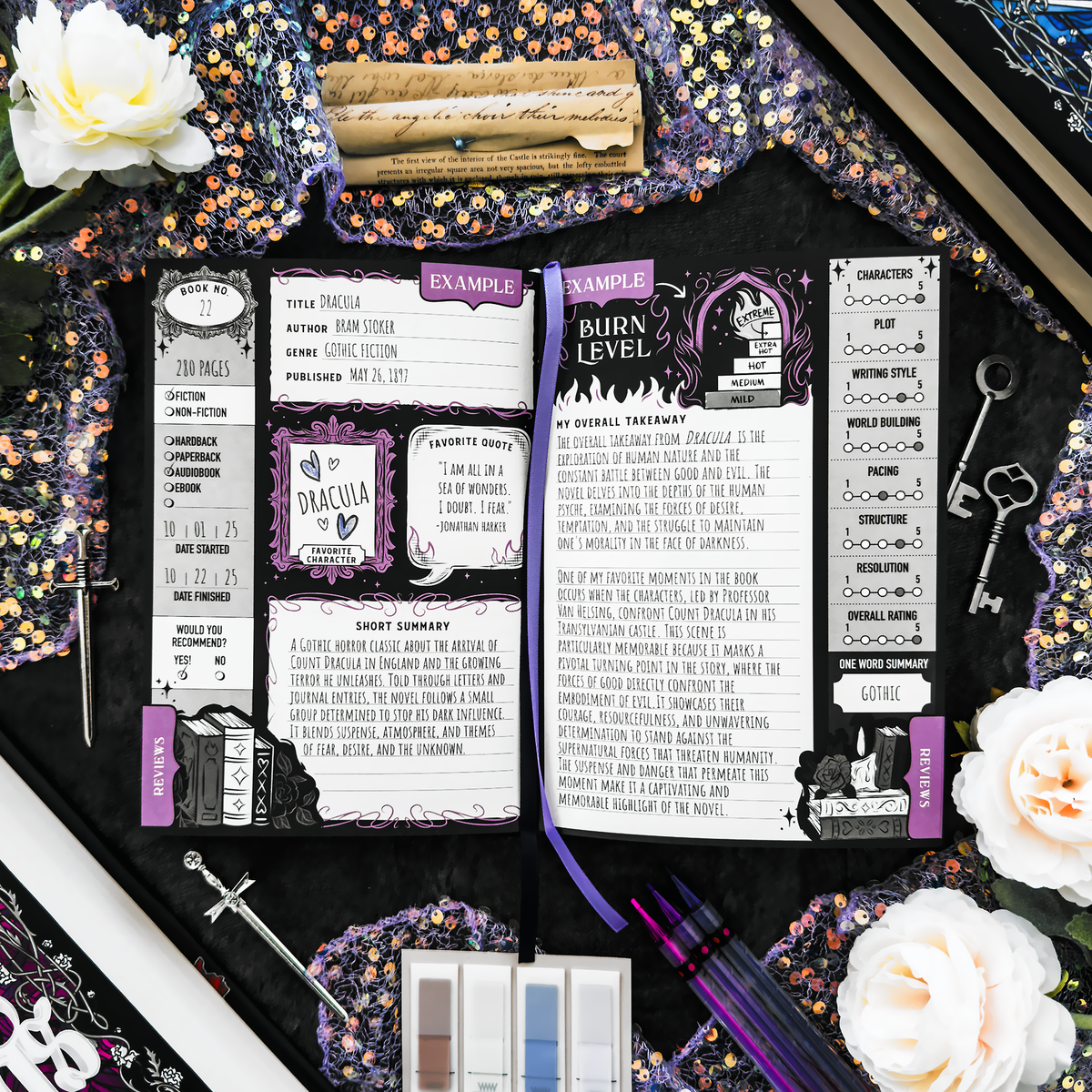 A Court of Thorns and Roses: House of Wind Library Reading Journal for Readers