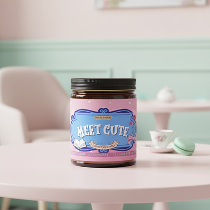 MEET CUTE - book lover trope | cotton candy candle