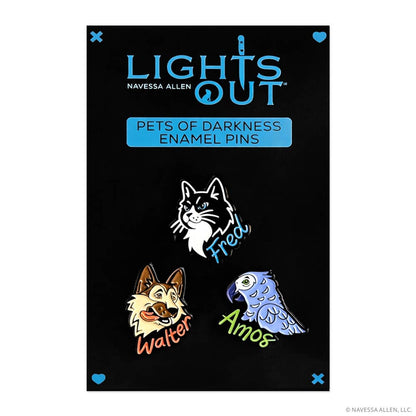 Into Darkness Series: Pets of Darkness Enamel Pins (3-Pack)