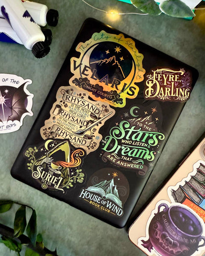 (10-Pack) A Court of Thorns and Roses Decals