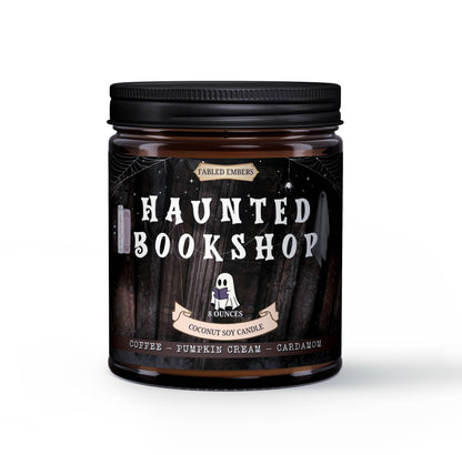 Haunted Bookshop Candle - FALL | Pumpkin Coffee | Cozy