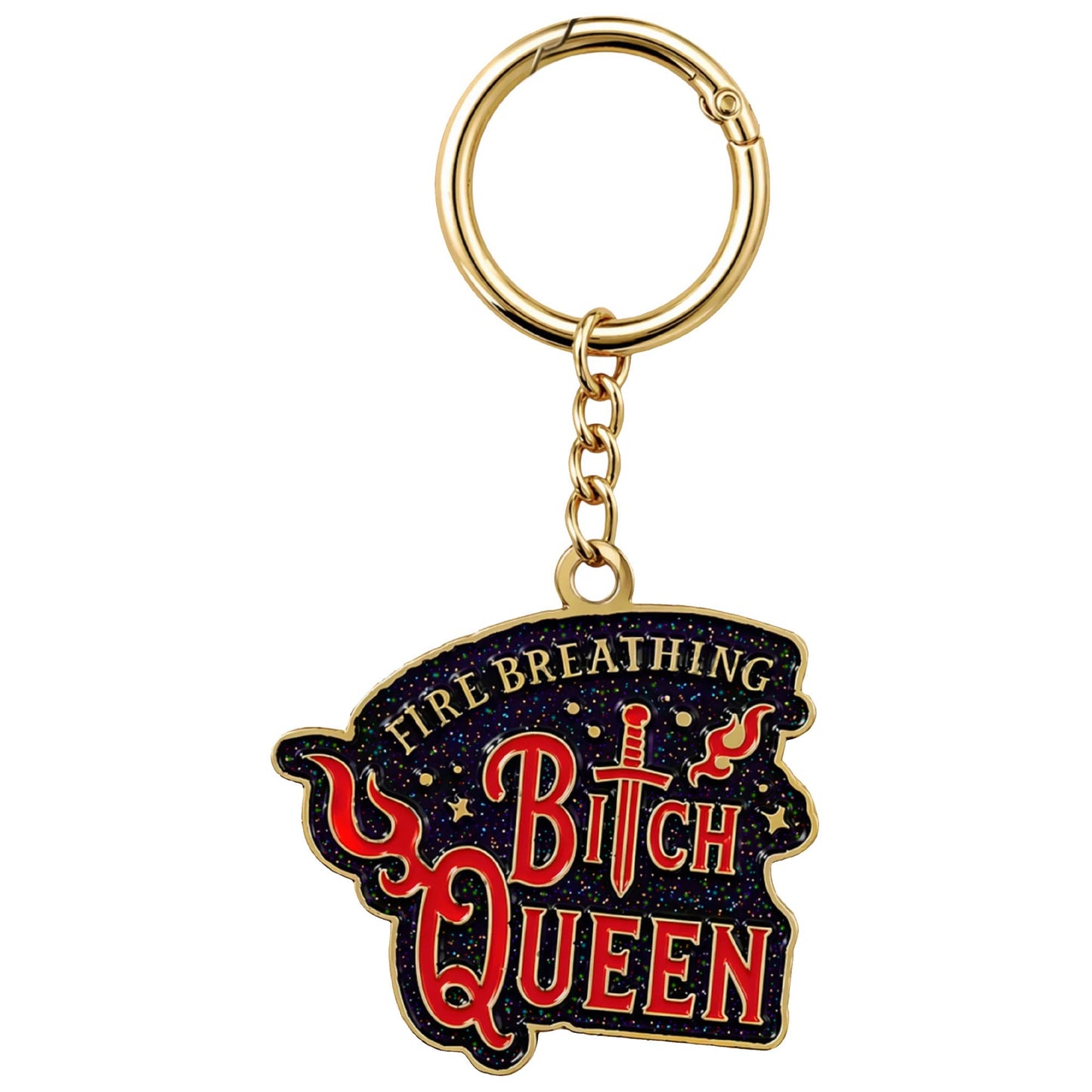 Throne of Glass: Fire Breathing B*tch Queen Bag Charm