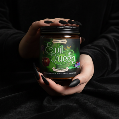 EVIL QUEEN 9 oz Bookish fairy tale Candle | Coconut Soy Wax