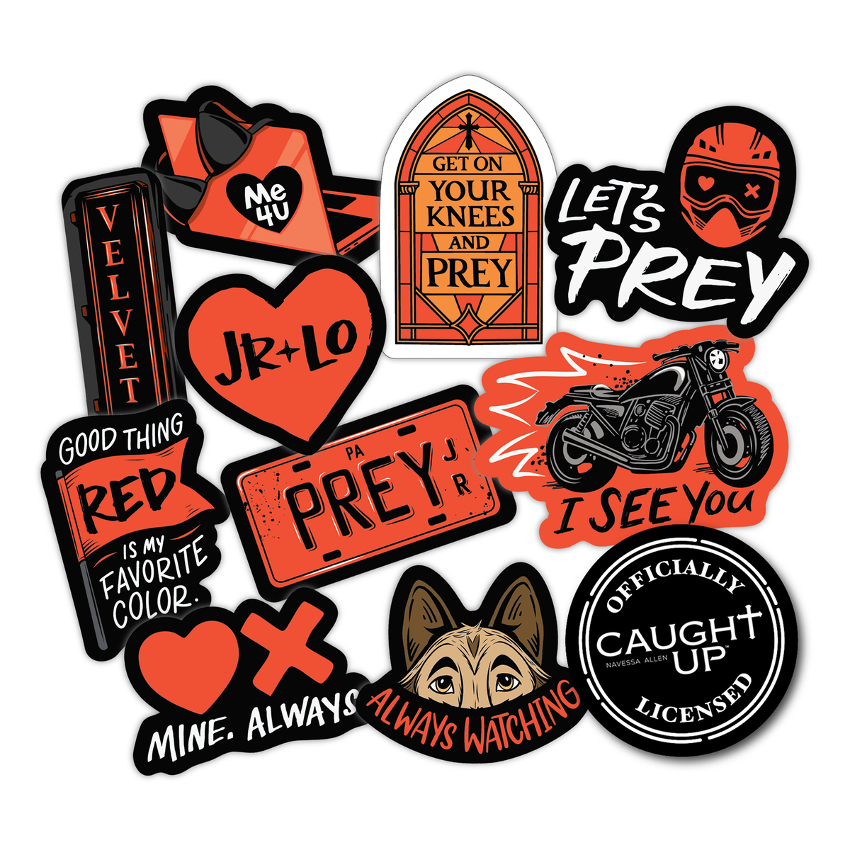 (10-Pack) Caught Up Decals