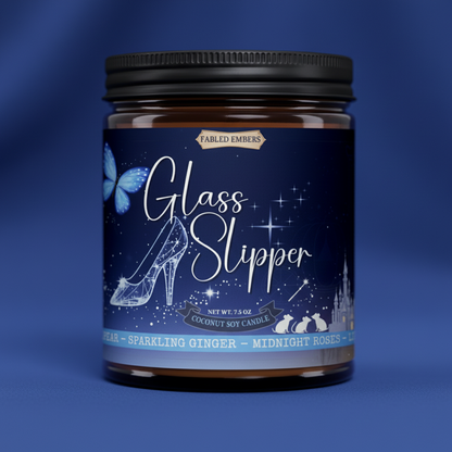 GLASS SLIPPER 9 oz Bookish fairytale Candle | Coconut Soy