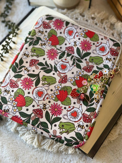 8x10 Strawberry Book Sleeve | Book Sleeve | Kindle Storage