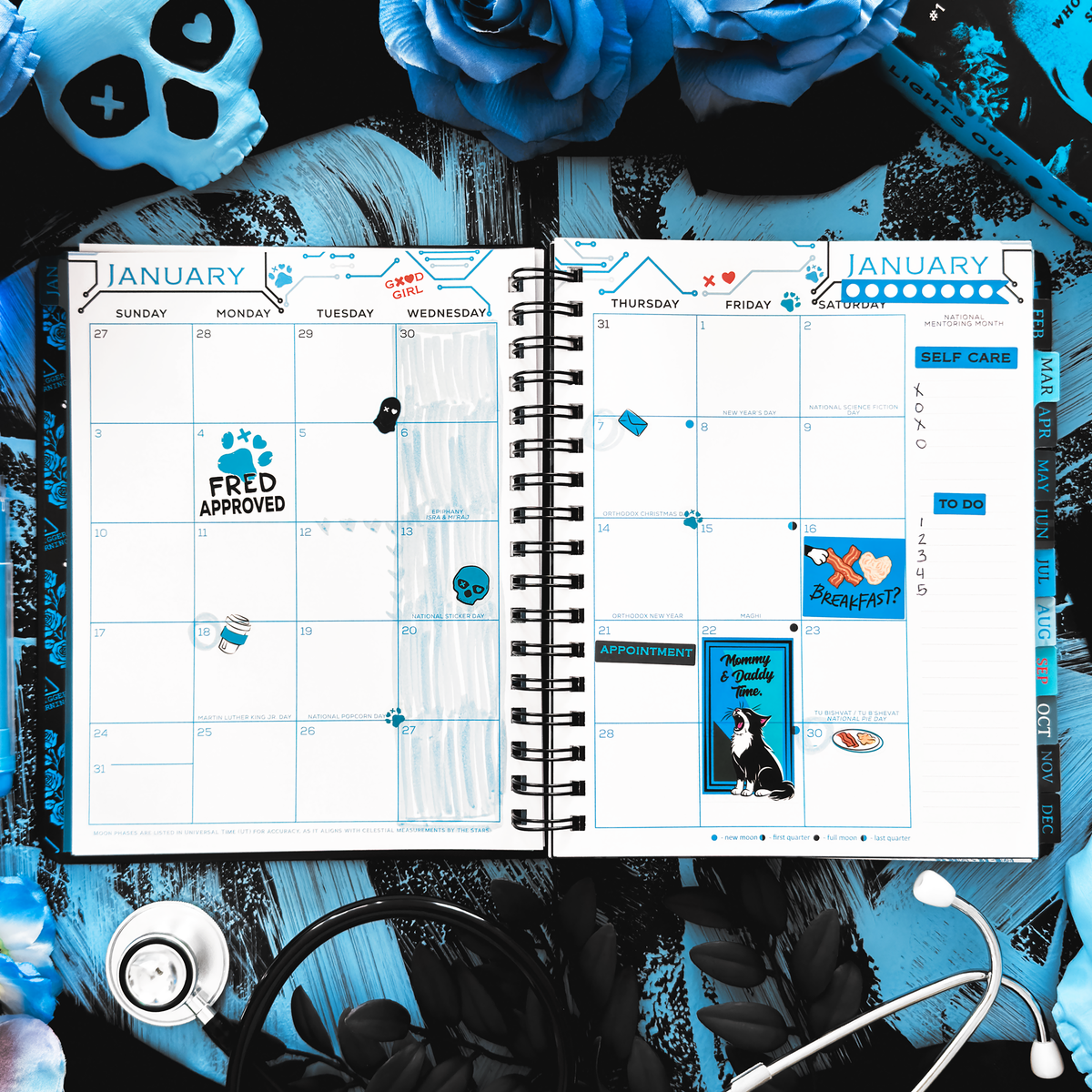 Lights Out 2027 Weekly Planner, Personal Organizer