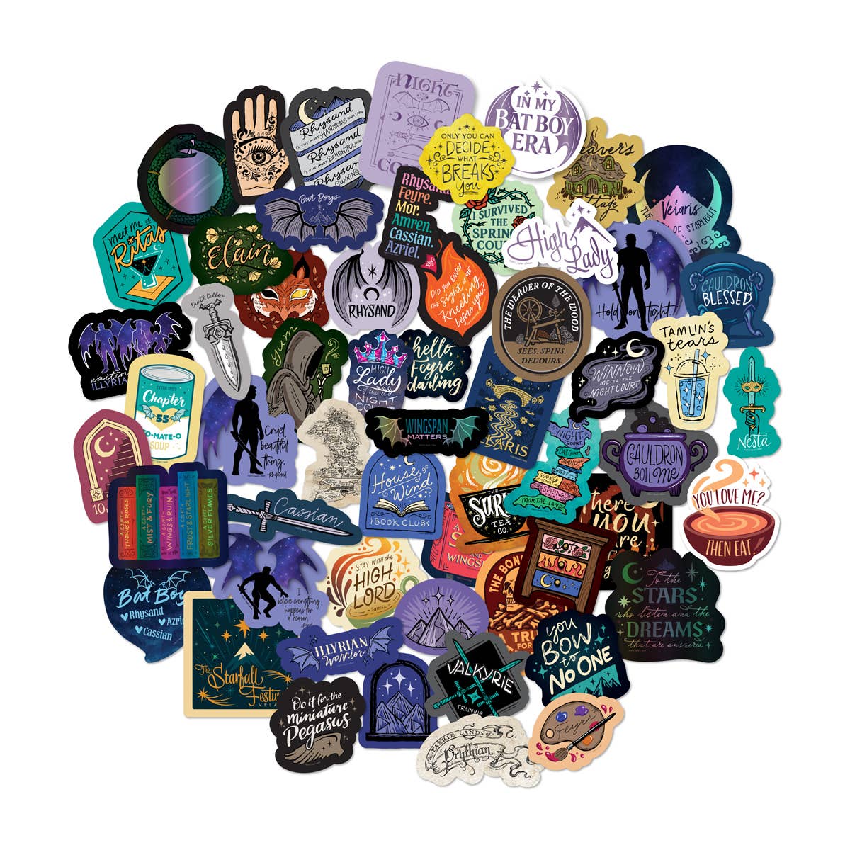 A Court of Thorns and Roses Decals (60-Pack)