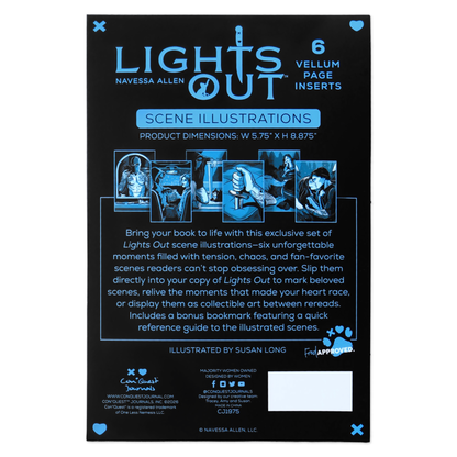 Lights Out Book Scene Illustrations (6-Pack)