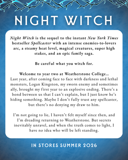 Night Witch: A Spicy Magical Dark Academia Forbidden Romantasy (Weatherstone College, 2)