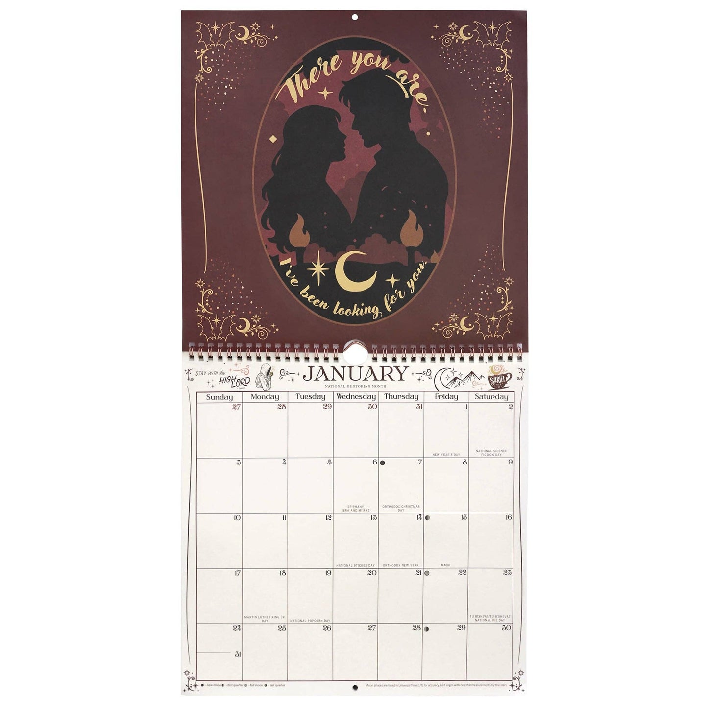 A Court of Thorns and Roses: Velaris 2027 Spiral Wall Calendar