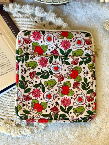 8x10 Strawberry Book Sleeve | Book Sleeve | Kindle Storage
