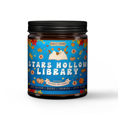 STARS HOLLOW LIBRARY -- cozy girl fall candle