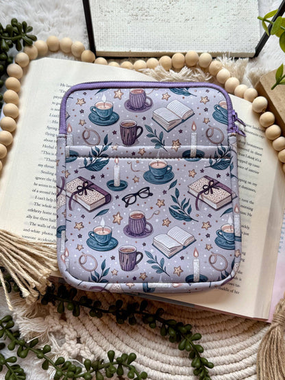 Kindle Sleeve with Reading and Bookish Design