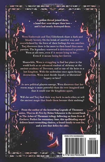 Thorns & Fire: An epic fantasy romance (The Ashes of Thezmarr Book 2)