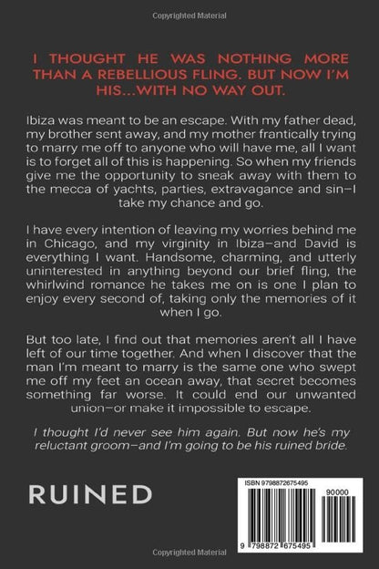 Ruined: A Dark Mafia Enemies To Lovers Standalone Romance