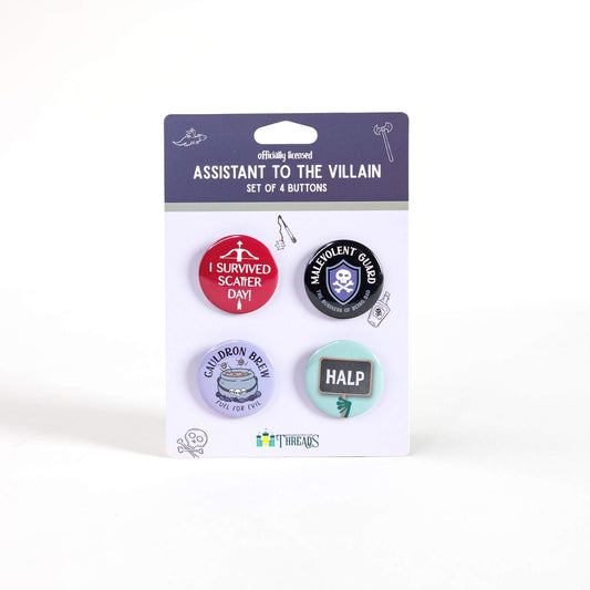 Massacre Manor Button Pin Set | Assistant to the Villain