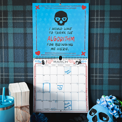 Lights Out 2027 Spiral Wall Calendar