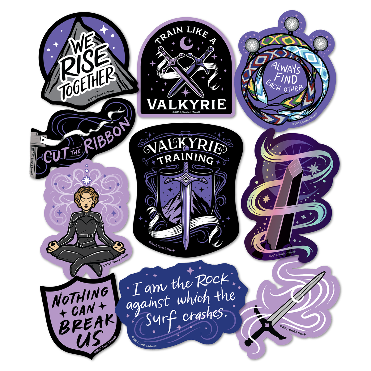 (10-Pack) A Court of Thorns and Roses: Valkyrie Decals