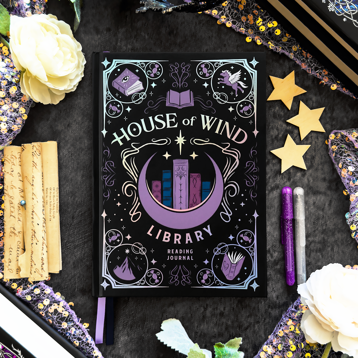 A Court of Thorns and Roses: House of Wind Library Reading Journal for Readers