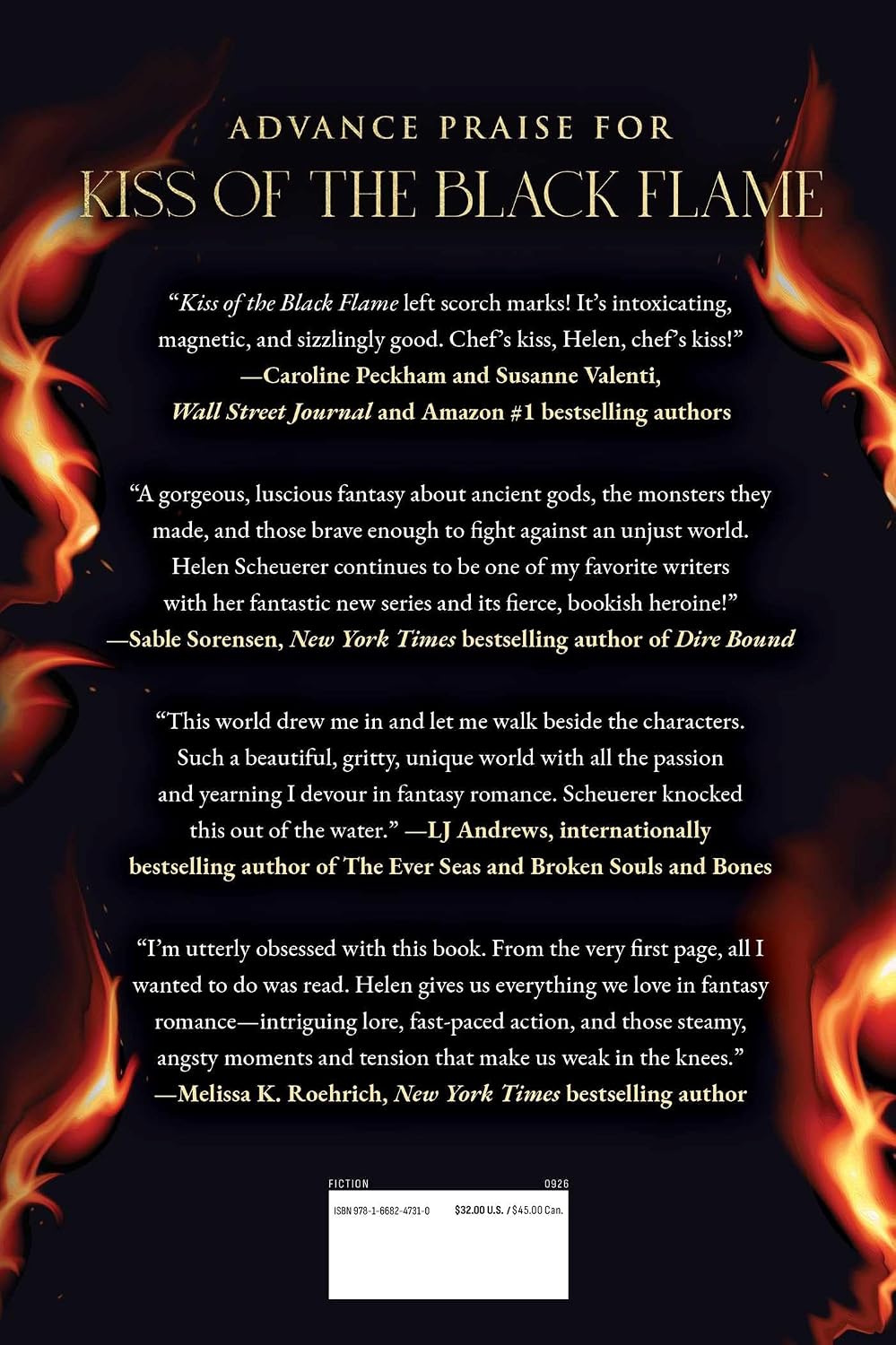 Kiss of the Black Flame: A Novel (The Bookbinder's Bargain)