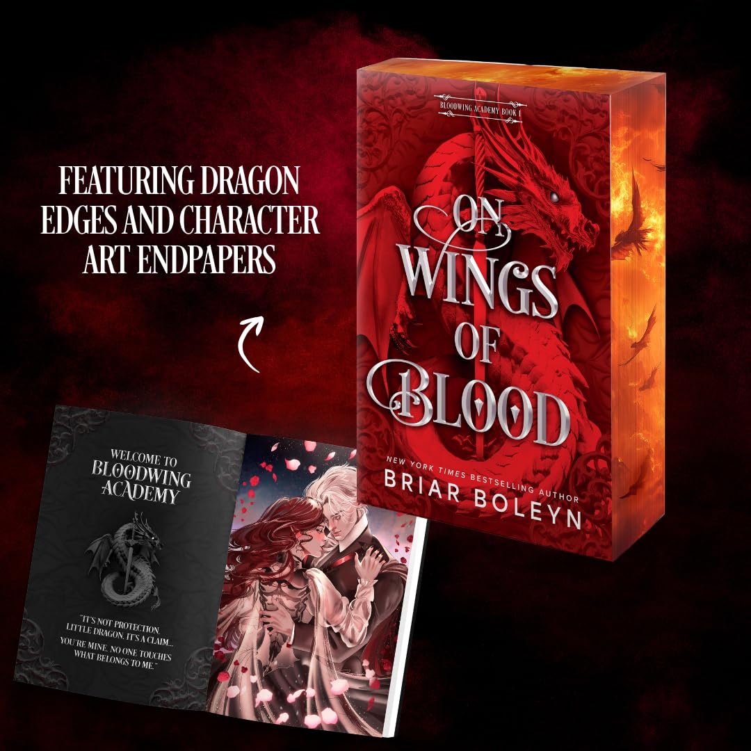 On Wings of Blood: A Novel (Bloodwing Academy, 1) Paperback Sprayed Edge Edition