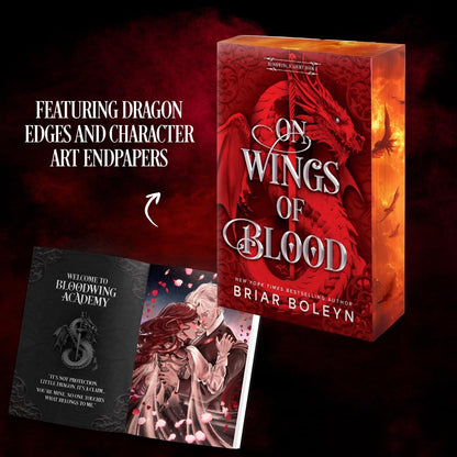 On Wings of Blood: A Novel (Bloodwing Academy, 1) Paperback Sprayed Edge Edition