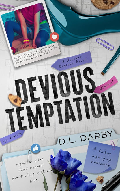 Devious Temptation: A Taboo Age Gap Romance (Devious Desires)  with signed book plates