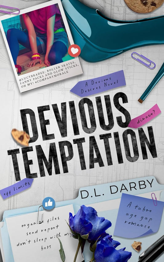 Devious Temptation: A Taboo Age Gap Romance (Devious Desires)  with signed book plates