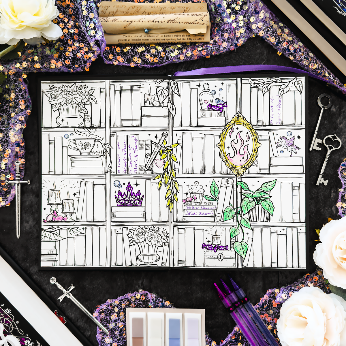 A Court of Thorns and Roses: House of Wind Library Reading Journal for Readers