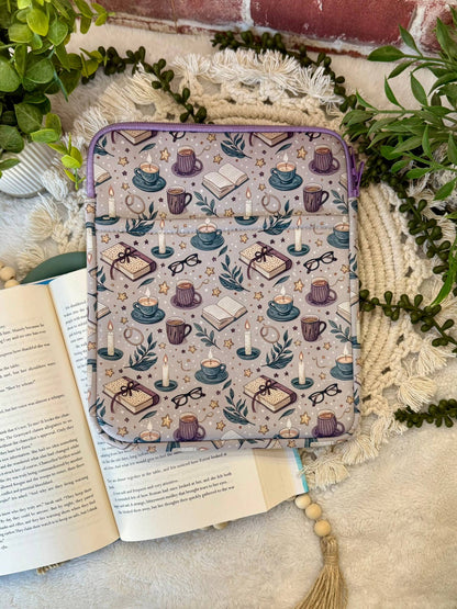 8x10 Reading Book Sleeve | Book Sleeve | Kindle Storage